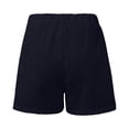 thumbnail image 4 of PIMSSY Women Casual Shorts Solid Color Straight Leg Lace Up Drawstring Pockets Classic High Waist Sports Loose Vacation Fashion Bottoms, 4 of 6