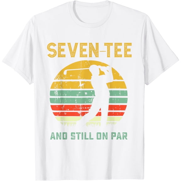 Funny 70th Birthday Golf Pun Golfing 70 Year Old Golfer Tee T-ShirtMen and women, White T-shirt, size: Extra large