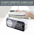 thumbnail image 4 of Fall Saving Liweisiy Intelligent Bluetooth Sound-Alarm Clock-Speaker-Clock Subwoofer- Portable Mini Desktop-Home- Outdoor Wireless- New Model White Free Size, 4 of 9