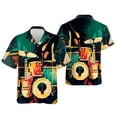 thumbnail image 4 of Camisas hawaianas para hombre, camisetas informales de manga corta con estampado de tambores, estilo Y2k, ropa de calle de gran tamaño, blusa de playa vintage, ropa para hombre, 4 of 4