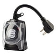 thumbnail image 1 of Tork  24 Hrs Plug-In Timer Two Grounded Outlet-125V Outdoor 30 Minute Tabs, Black, 1 of 1