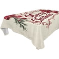 thumbnail image 4 of BZSMCE Square Tablecloth Simple Christmas Bowknot Pattern Tableclothes, 4 of 9