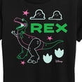 thumbnail image 3 of Toy Story - Neon Rex - Women's Short Sleeve Graphic T-Shirt, 3 of 5