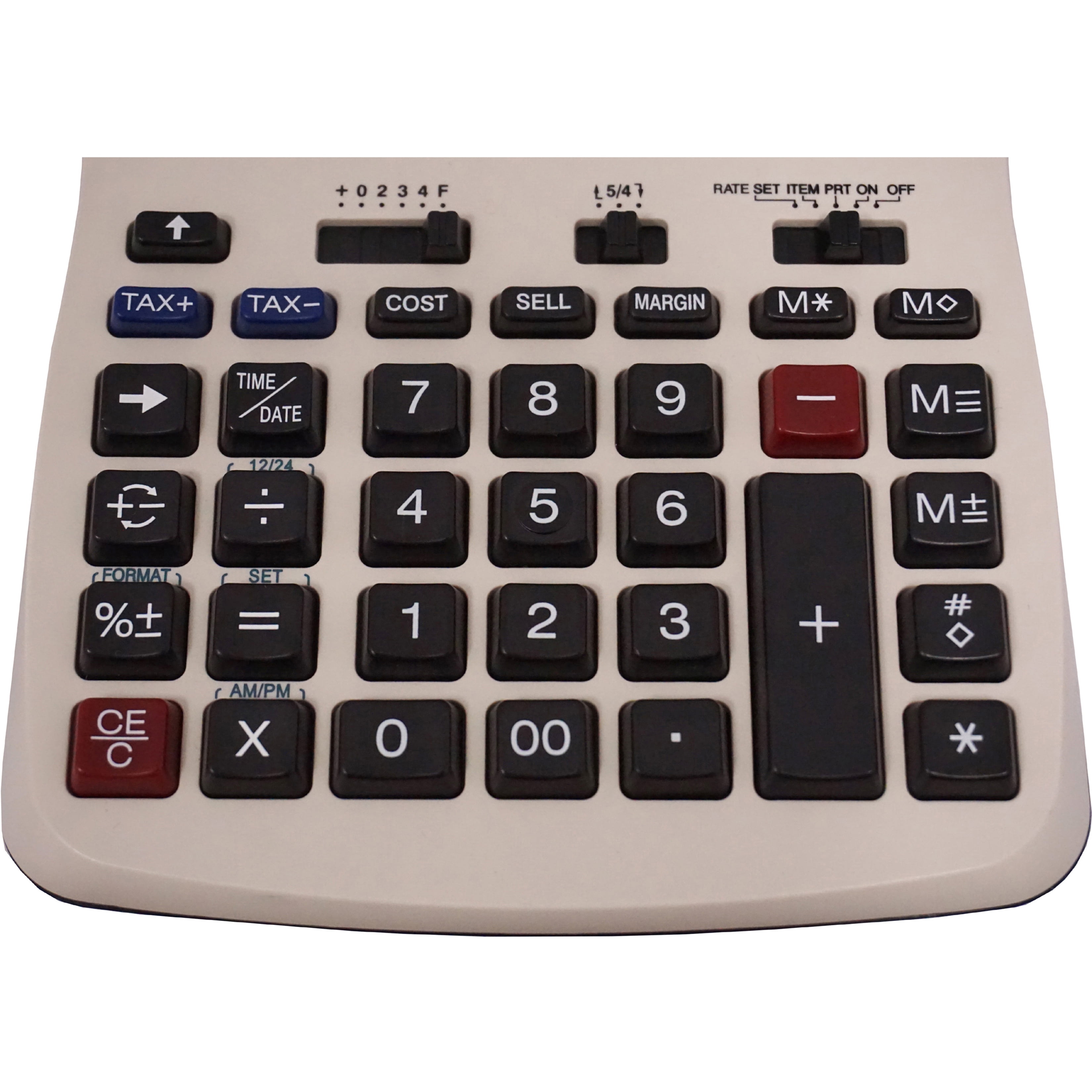 Victor 1208-2 Two-Color Compact Printing Calculator, 12-Digit LCD, Black/Red
