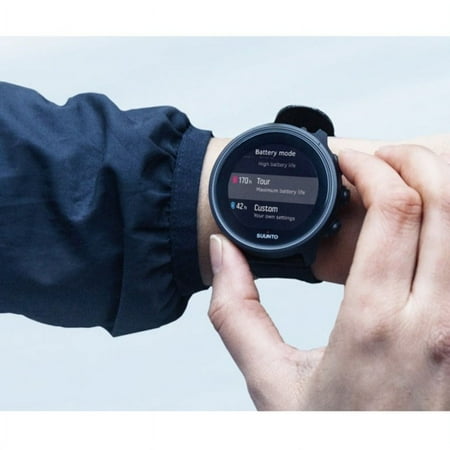 SUUNTO - 9 Titanium Outdoor/Sports Adventure Tracking Connected Watch with GPS/HR - Black