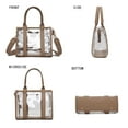 thumbnail image 5 of MKF Collection Tatiana Women Tote bag Handbag Crossbody Bag Clear Bag by Mia K - Taupe Beige, 5 of 8