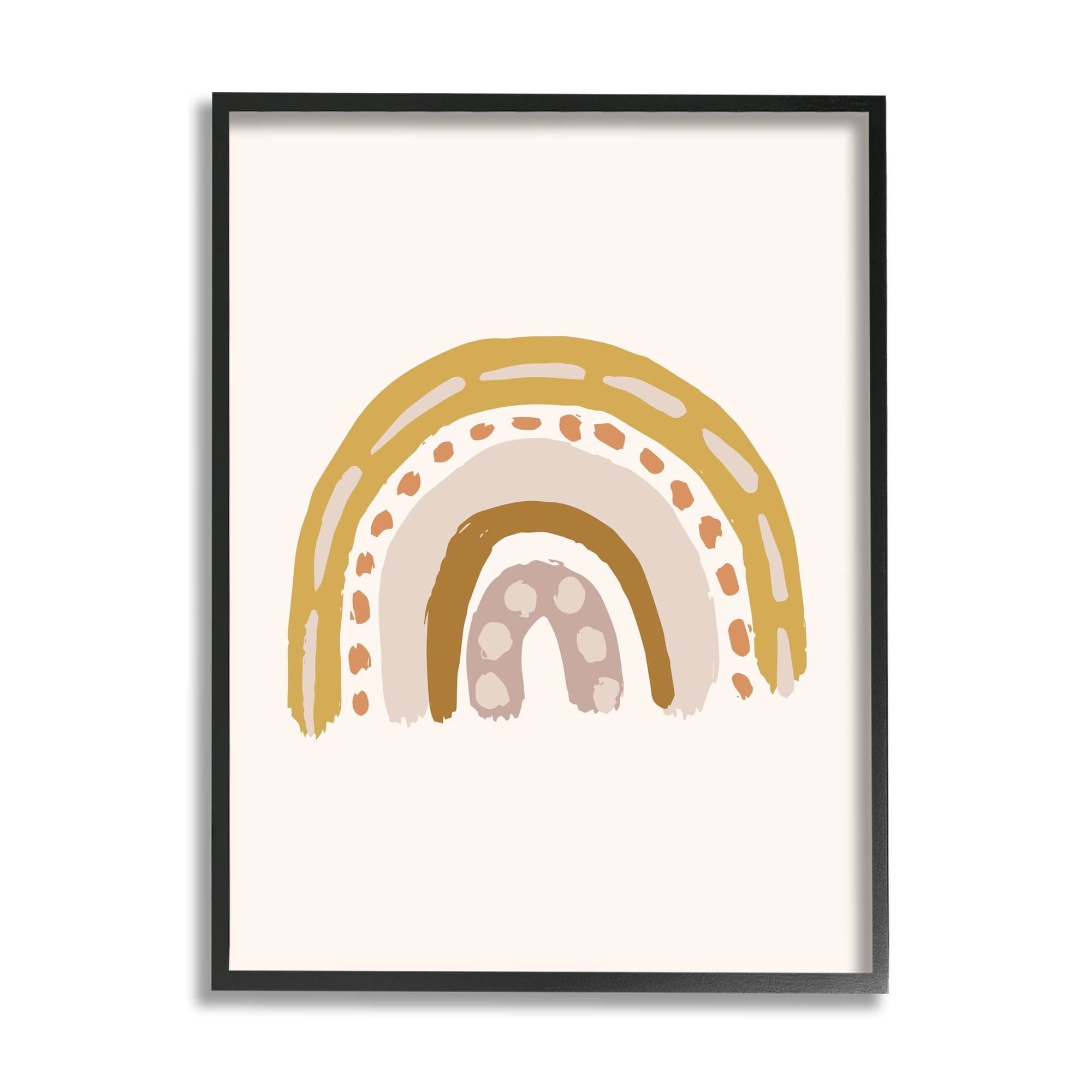 Stupell Industries Boho Rainbow Doodle Shabby Paint Drips Pattern,16 x 20, Design by Caroline Alfreds