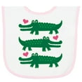 thumbnail image 2 of Inktastic Alligator Crocodile Reptile Baby Terry Cloth Bib, 2 of 3