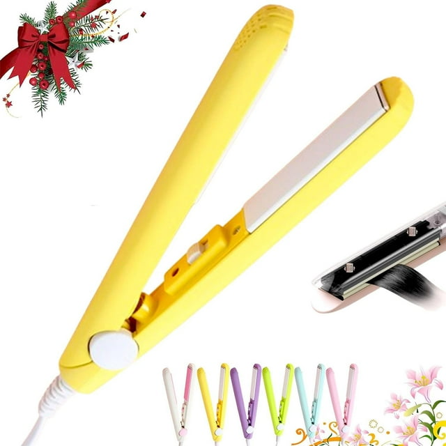 WIFKLSIIPG Mini Hair Straightener Portable Ceramic Flat Curling Hair Curlers