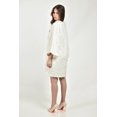 thumbnail image 3 of Vestido texturizado Roman Fashion /Juvenil, 6828 (Hueso) beige M, 3 of 6