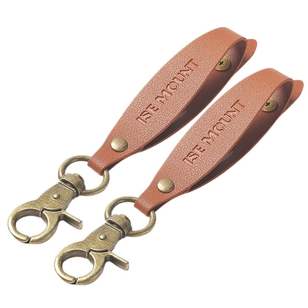 Likrtyny Correa Soporte para Guantes Cuero PU Accesorios Ajustables para Herramientas Acampada (caqui) 2 Uds.