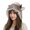 gray deer hat, variant on Furry Ushanka Hat for Girls Cartoon Deer with Lace Brim Oversized Headgear Lovely Hat Cosplay Photo Props