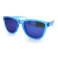 thumbnail image 4 of Polarized Mens Kush Color Mirror Pop Sport Horn Rim Sunglasses [Blue - Blue Mirror], 4 of 7