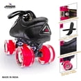 thumbnail image 3 of Jaspo Pro Hyper Furious High Speed Quad Shoe Skates For Professional And Intermediate Users. Fitted With Abec9 And 65mm Shr Pu Wheels For All Age Groups Boys Girls, 3 of 5