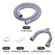 thumbnail image 3 of Lavadora Máquina Drenaje Manguera Extensión Kits 3.28 Pies Gris para Lavadora Máquina con Extensión Adaptador, U-Curva Manguera Soporte, 2 Abrazaderas, 3 of 5