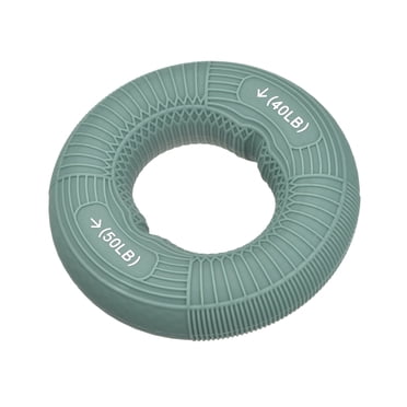 Uxcell 3.07" 40/50 Lbs Green Hand Grip Strengtheners Hand Grip Ring for Rock Climbing