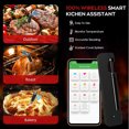 thumbnail image 4 of Graflsoa Wireless BBQ Meat Thermometer with Timer, IP68 Waterproof, Remote Cooking Monitor for Oven, Grill, and Kitchen Use, Stainless Steel Probe, Guided Cook Setup, Perfect for Home Chefs and BBQ, 4 of 6