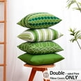 thumbnail image 2 of Green Outdoor Pillow Covers Waterproof 18x18 Set of 4, Lime Green Outdoor Pillows Decorative Spring Summer Throw Pillow Covers 18 x 18, Outdoor Porch Patio Decor Pillows (No Inserts), 2 of 6
