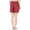 thumbnail image 3 of Leisureland Women's Red Plaid Lounge Pajama Boxer Shorts, 3 of 3