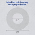 thumbnail image 4 of Avery Self-Adhesive Hole Reinforcement Stickers, 1/4" Diameter Hole Punch Reinforcement Labels, Clear, Non-Printable, 200 Labels Total (5721), 4 of 8