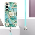 thumbnail image 5 of Case for Samsung Galaxy S24 Plus, Luxury Crossbody Detachable Strap Silicone Bumper Frame Marble Pattern TPU Ultra Slim Drop Protective Case Cover for Samsung Galaxy S24 Plus - M, 5 of 5