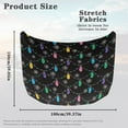 thumbnail image 7 of Uorisanigo Car Hood Cover Colorful Lights Print Car Hood Wrap Blankets Decorations Elastic Polyester Automotive Exterior Accessories for Most Sedans SUV Trucks Pickup, 7 of 7