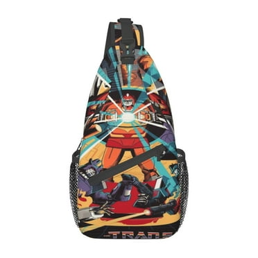 Transformers Sling Bag Crossbody Shoulder Backpack Gym Sports Travel Hiking Daypack Chest Bag Small Backpack for Women Men