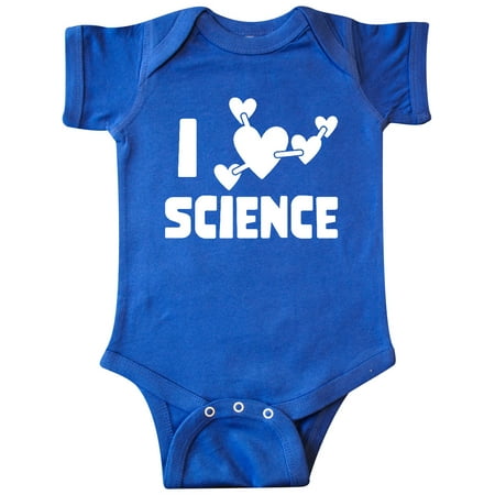 

Inktastic I Love Science Heart Molecules Gift Baby Boy or Baby Girl Bodysuit