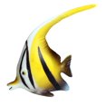 thumbnail image 1 of Modelo de animal marino simulado Modelo de pez ángel realista Modelo de pez ángel marino, 1 of 6