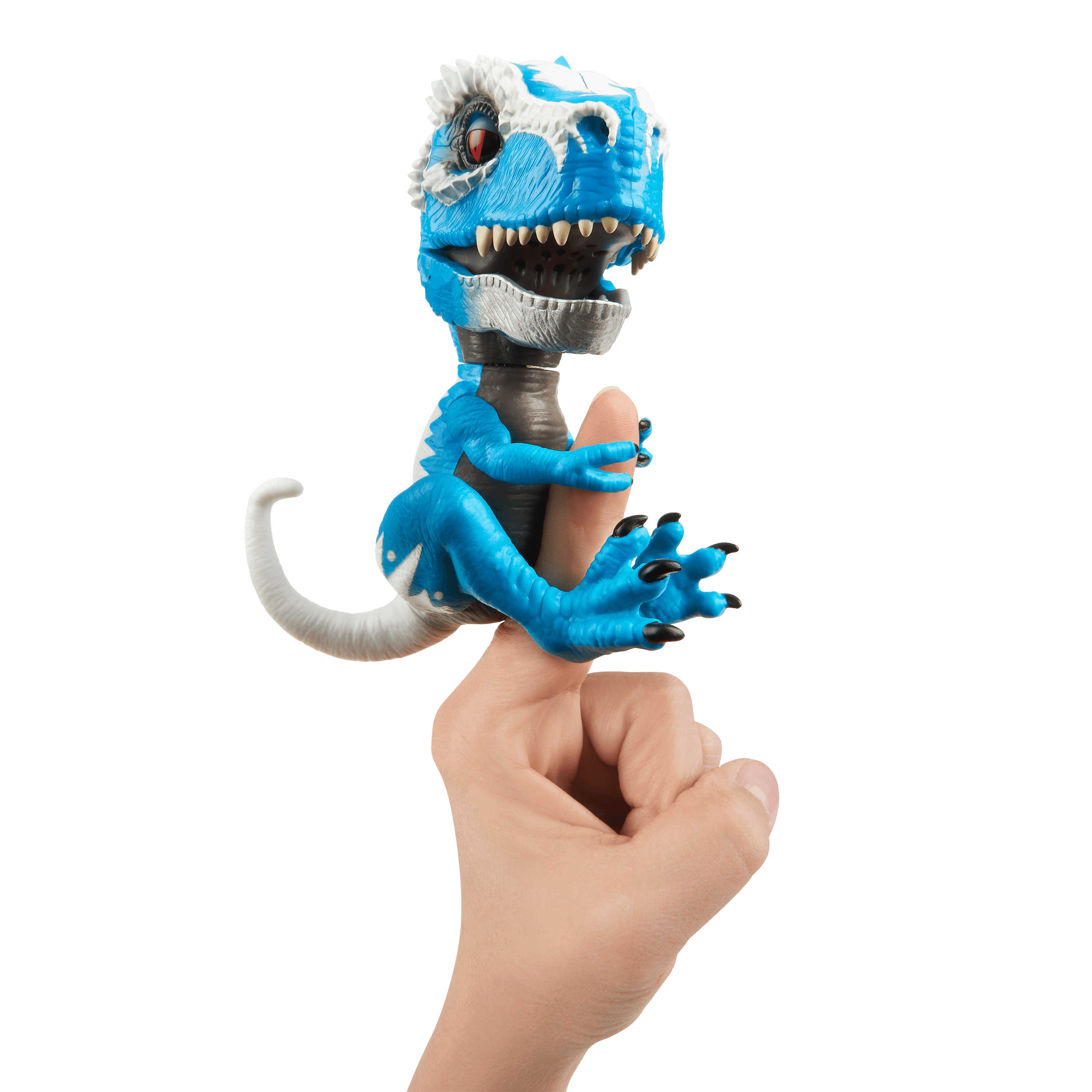 Untamed Blue Ironjaw T-Rex by Fingerlings Kids Toy Interactive Collectible 