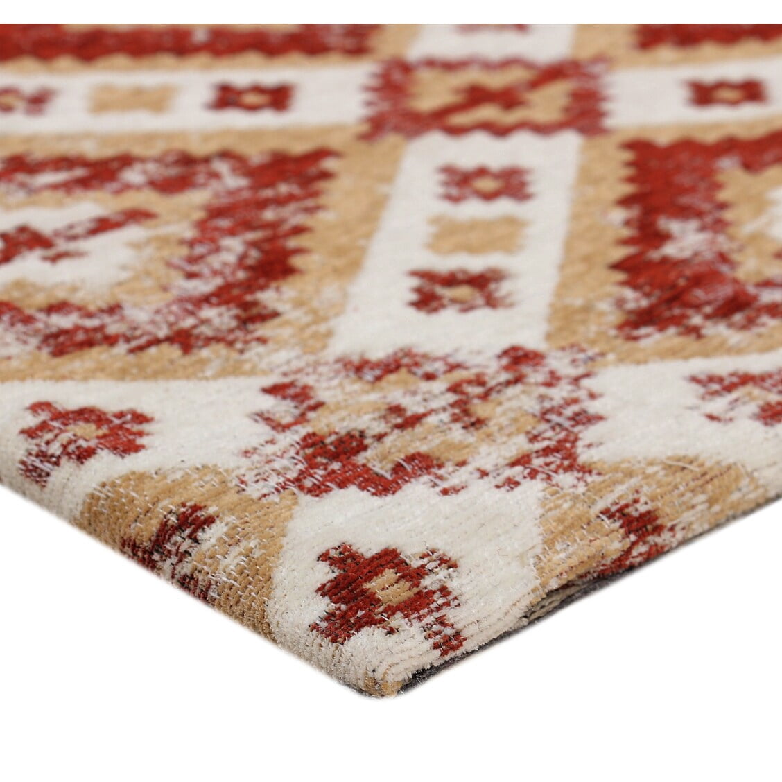 RugSmith Brown Diamond 20 in. x 36 in. Anti-Fatigue Kitchen Mat - 20"x36"
