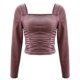 thumbnail image 4 of Tops Para Mujer, Elegantes, Casuales, Blusas, Camisas de Moda, Cómodas, Con Cuello en V, Florales, Manga Corta Odeerbi  ODB169687, 4 of 6