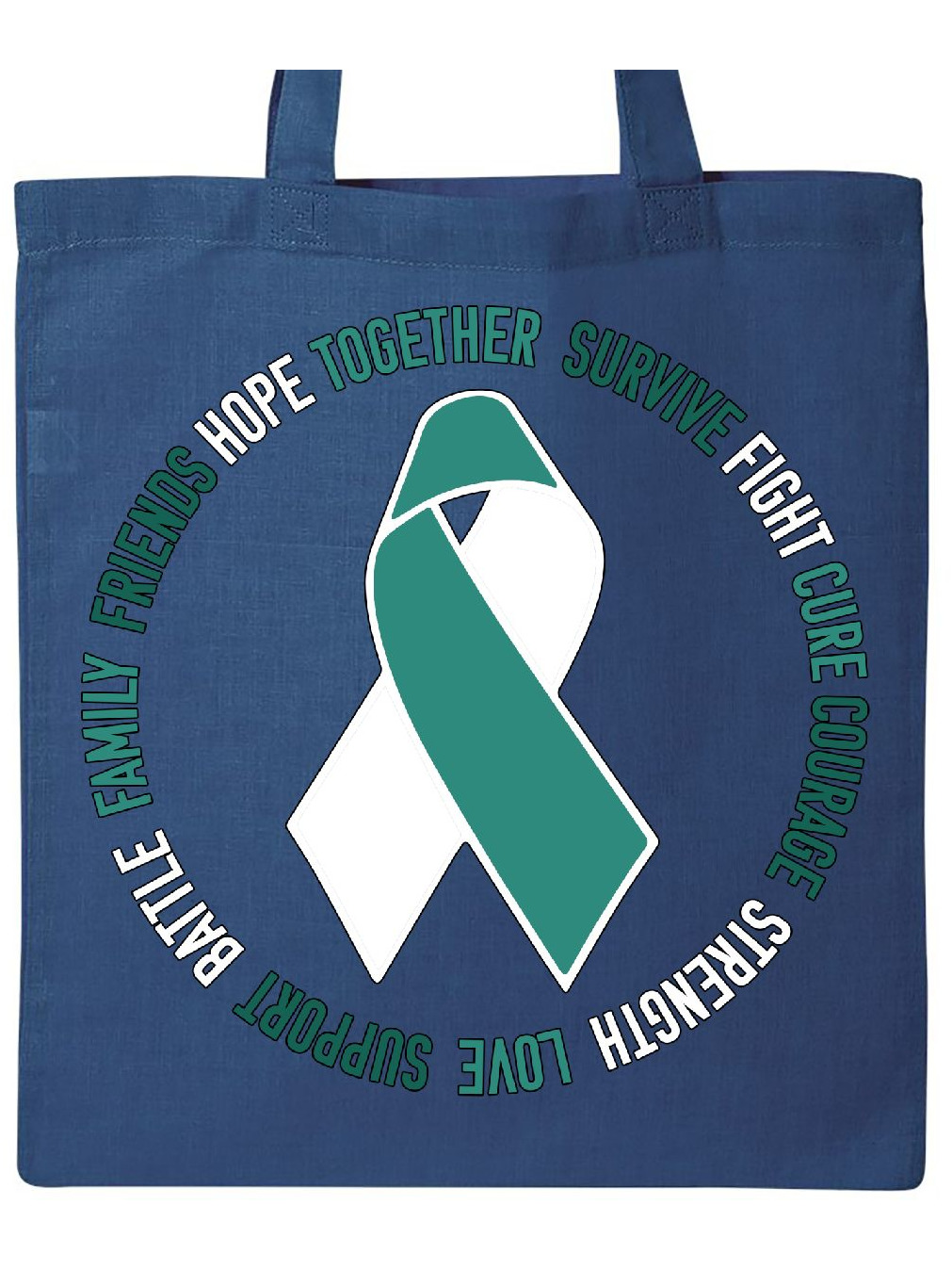 Inktastic Inktastic Word Circle Cervical Cancer Awareness Tote Bag Unisex Walmart Com Walmart Com