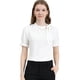 thumbnail image 1 of Top Elegante De BluDe ManCorDe OficiDe Las Camisas Del Cuello De PajariDe Las Mujeres Blanco M, 1 of 5