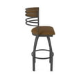 thumbnail image 4 of 860 Hunter 36" Swivel Bar Stool with Pewter Finish and Canter Thatch Seat and Back, 4 of 5