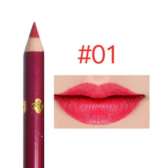 SDJMa Lip Pencil - Waterproof & Longwearing Lip Liner - Smooth, Creamy & Moisturizing Formula - Prevents Lipstick from Feathering (A)