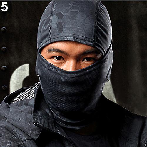 Precio de fábrica negro de la cubierta de la cara del ciclista del ejército del camuflaje 1pc ER