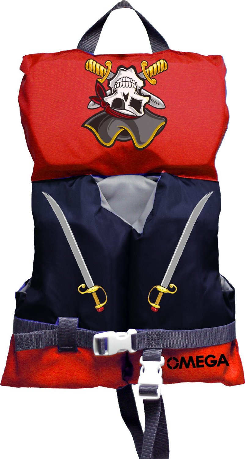 Omega Pirate Life Jacket Vest PFD Type II (Infant) by Omega