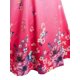 thumbnail image 4 of Camiseta con Estampado de Flores en Talla Extra con Escote Pico de Color Degradado Rosegal  Mangas largas de talla grande, 4 of 5