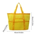 thumbnail image 3 of Mesh Bag with Handles | Large Capacity Storage Tote for Beach, Swimming, Bathroom, and Toys | Breathable Polyester Carryall for Travel, Laundry, and Pool Essentials, 3 of 6