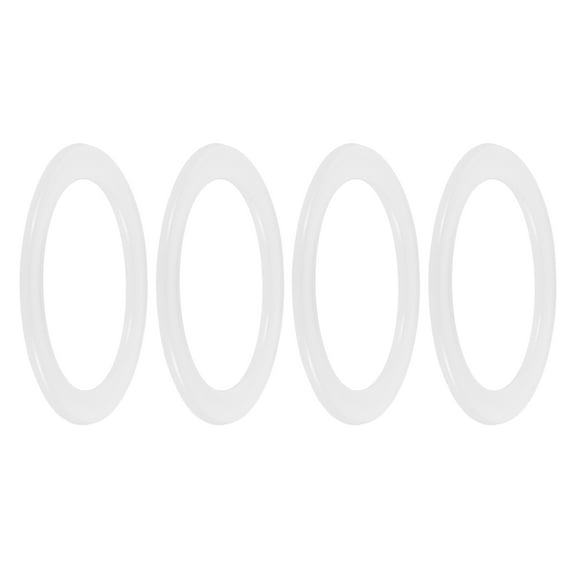 FUTUREORYY Water Bottle Gasket Replacement Seal Ring White Silicone 4Pcs 2.4X1.8X0.1In