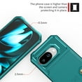 thumbnail image 5 of for Google Pixel 9A Case with Credit Card Holder, Magnetic Back Flip Case PU Leather Wallet Cover for Women Men, All-Round Shockproof Rugged Protective Phone Case for Google Pixel 9A, Green, 5 of 6