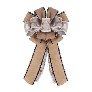  Red Burlap Pre Tied Bows, 94581 : Health & Household
