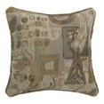 thumbnail image 1 of 18-inch Double-corded Square Patterned Jacquard Chenille Throw PIllow with Insert - Wind Song, 1 of 1