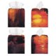 thumbnail image 2 of Balery Sunset River Western Cowboy Porta Pañuelos de Cuero con Estampado – Funda Moderna Cuadrada para Caja de Pañuelos, Dispensador 5x5x5'', 2 of 7