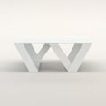 thumbnail image 4 of Ada Home Décor Modern Wooden Rectangle Coffee Table, White, 4 of 7