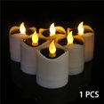 thumbnail image 3 of CAROOTU Waterproof Electric Candle Simulation Flameless Solar Powered LED Candle Light, 3 of 7