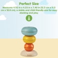 thumbnail image 2 of PlanToys® Stacking Cups Ring Wooden Montessori Size and Colour Sorting Toy | Fine Motor, Early Math and Coordination Development | Eco Friendly Educational Activity for Toddlers, 2 of 9
