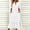 White, variant on Royisotas Jacquard Dresses for Women Short Sleeve Spring Summer V-neck Casual Knit Dress for Women