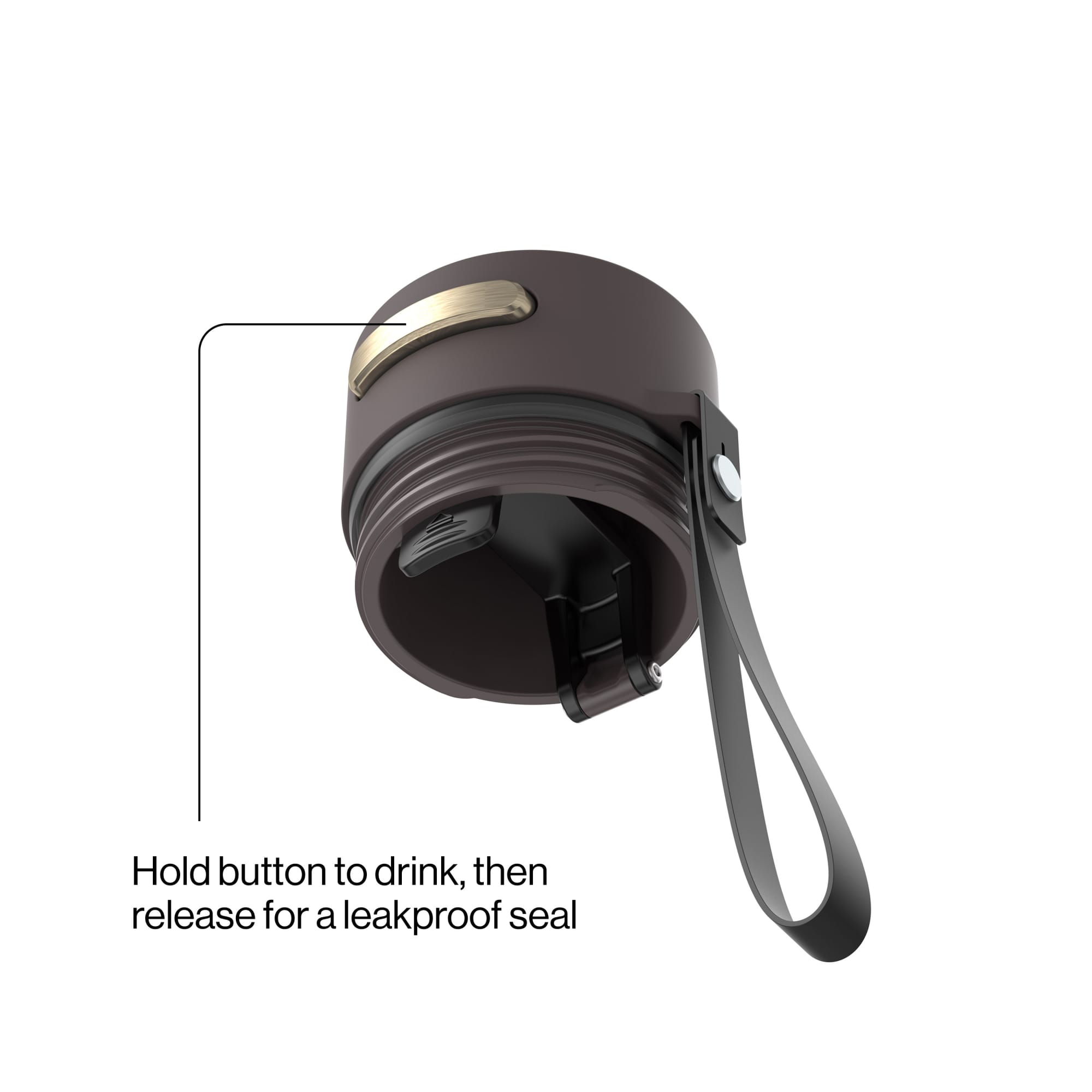 Contigo AutoSeal 24 oz Insulated Stainless Steel Water Bottle, Terra Brown/Champagne